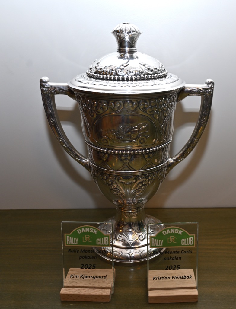Rally Monte-Carlo pokalen fra 1967 er en meget værdifuld tung pokal udført i massiv Sterlingsølv.
(Foto: DRC)